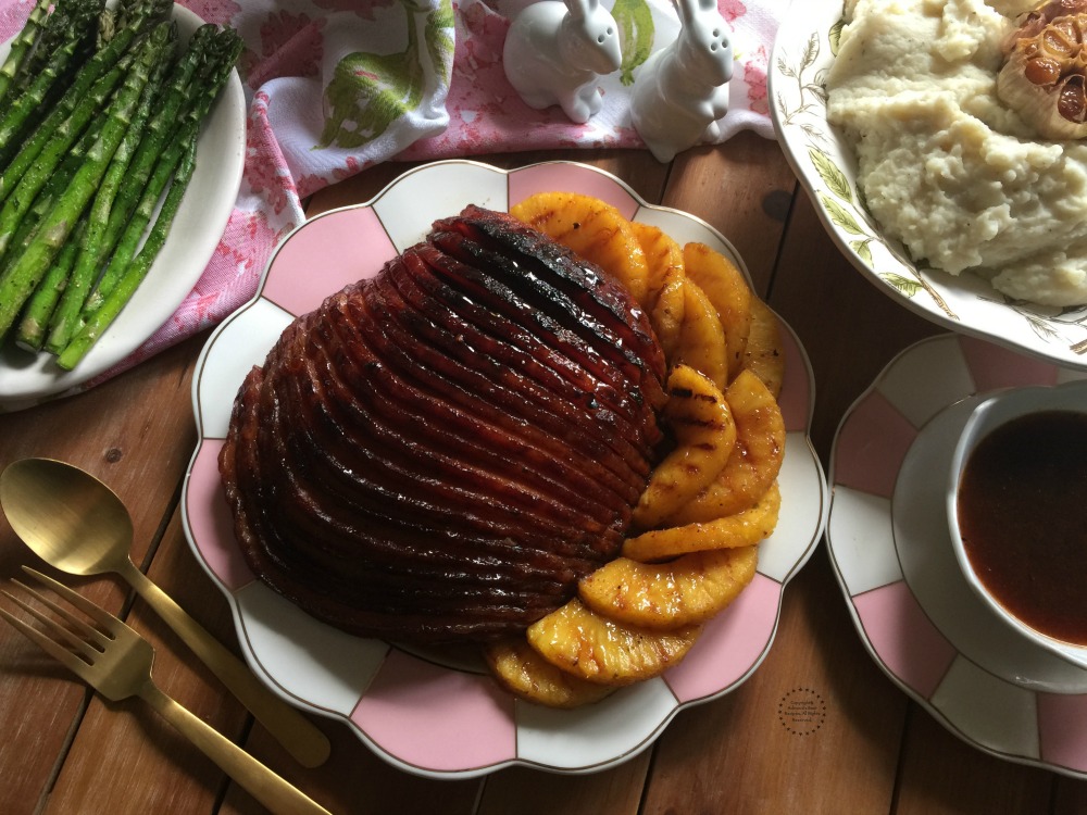 Easy Chipotle Pineapple Ham a complete meal for Easter