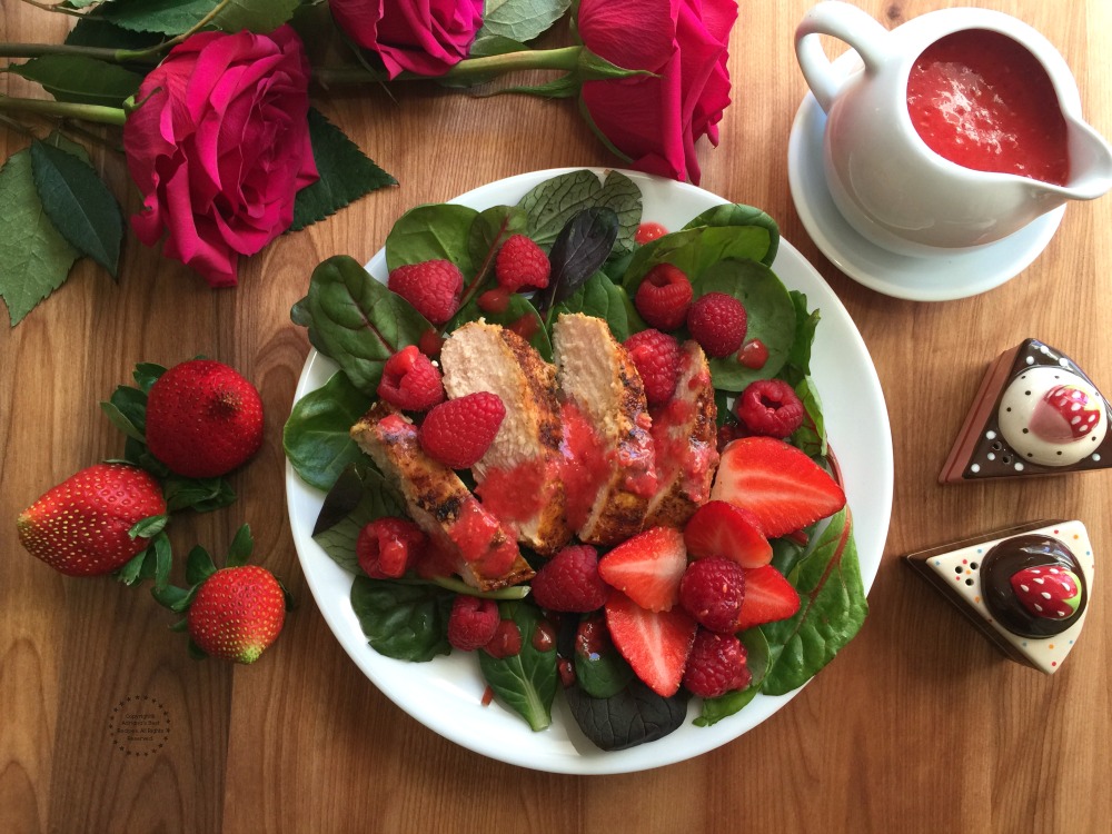 Incredibly fresh Sriracha Raspberry Chicken Salad