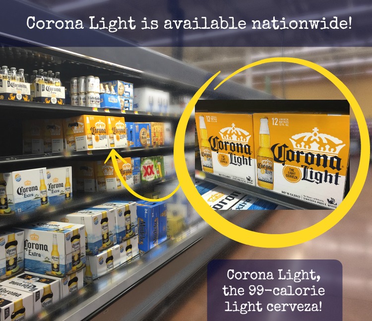 Corona Light está disponible a nivel nacional acá en los Estados Unidos