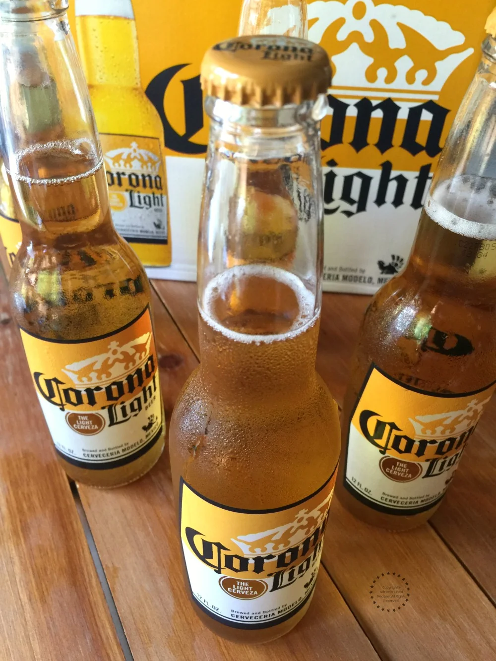 Enjoy Corona Light ice cold Enjoy Corona Light ice cold