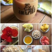 Delicious papaya pineapple mango smoothie to surprise mom any day of the week