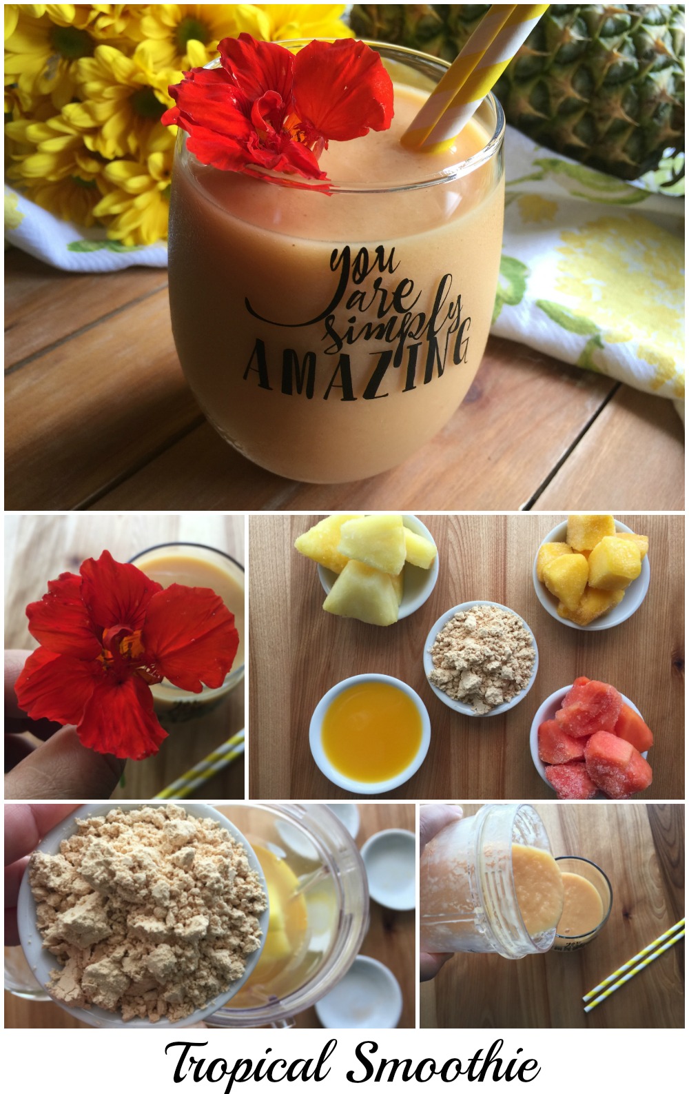 Receta para el Tropical Smoothie