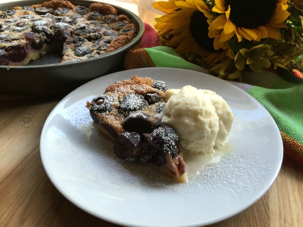 Postre de Cerezas Negras "Clafoutis"