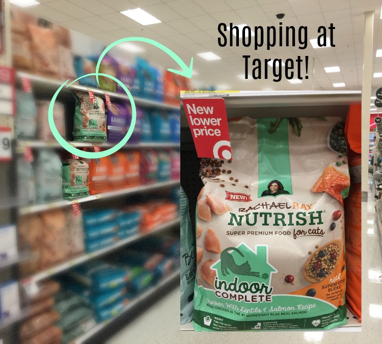 Shopping at Target for Nutrish Indoor Complete