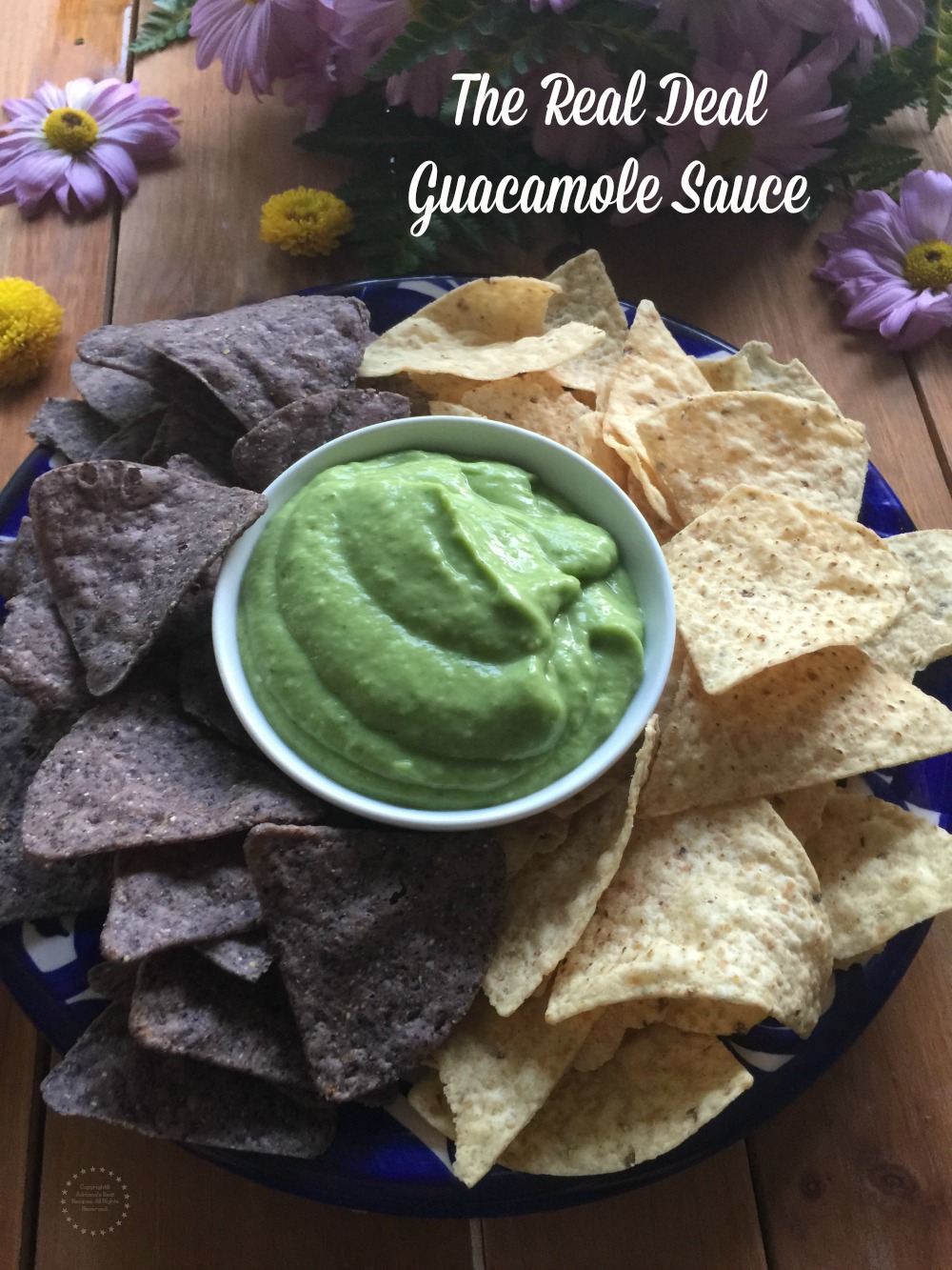 This is the real deal guacamole sauce. Made with Mexican hass avocados, tomatillos, serrano chiles, cilantro and garlic