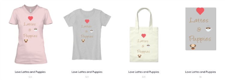 Colección Love Lattes and Puppies Colección Love Lattes and Puppies