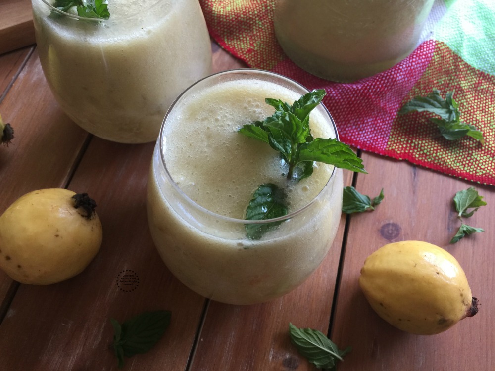 This guava mint agua fresca is refreshing and tasty