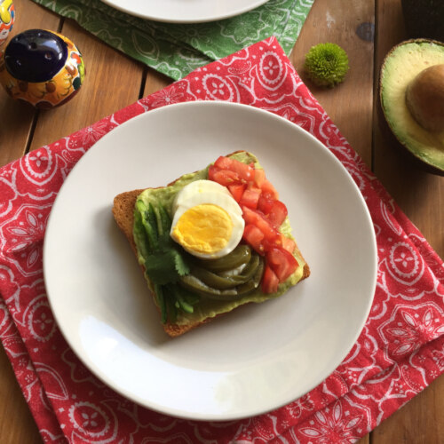 A Mexican inspired avocado toast for Hispanic Heritage Month