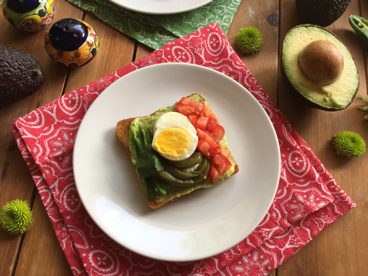 A Mexican inspired avocado toast for Hispanic Heritage Month