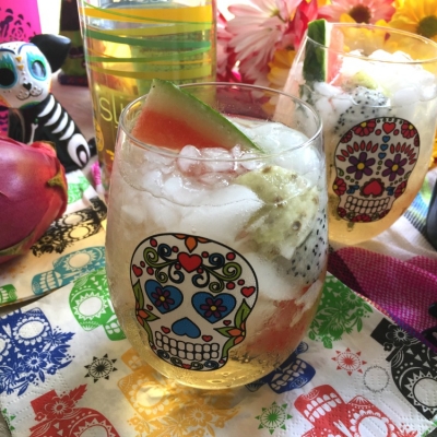 Sangria Mexicana con Tuna, Pitaya y Sandia