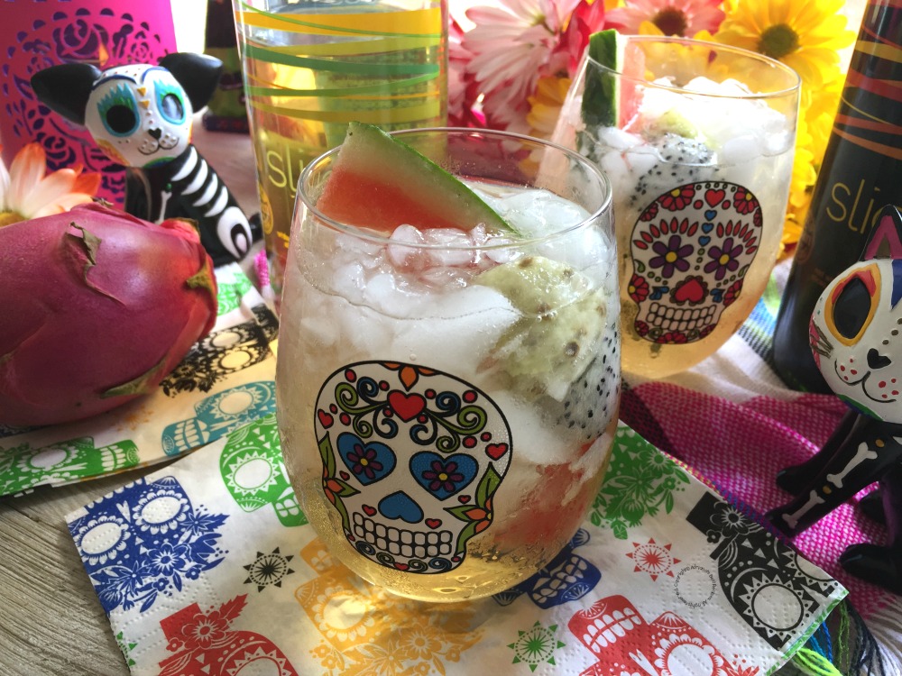 A Prickly Pear Mexican Sangria for Day of the Dead Festivities