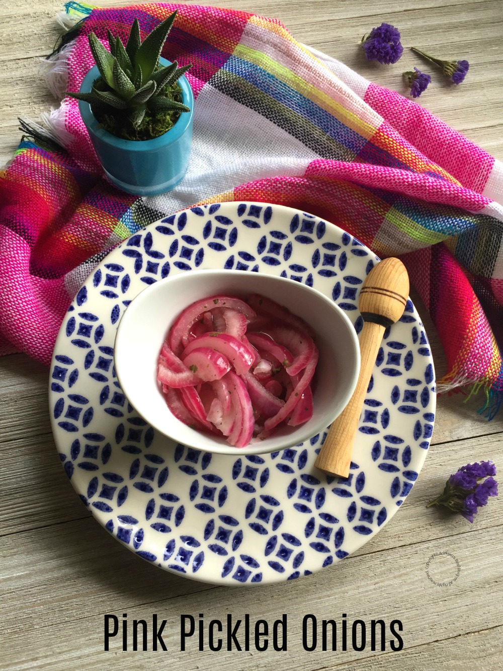 Pink Mexican Pickled Onions are a Classic Garnish for Cochinita Pibil