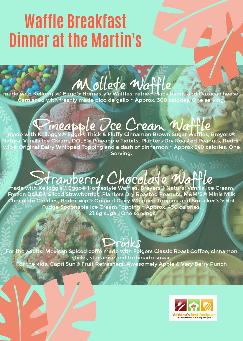 Waffle Breakfast Dinner Menu