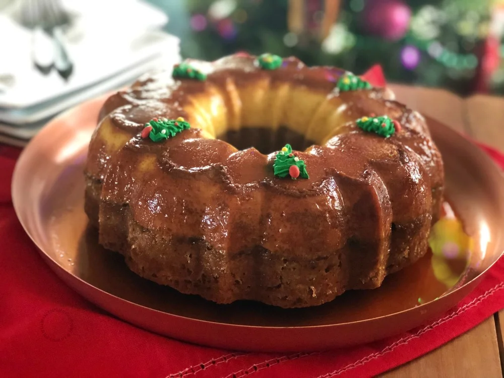 Flan Cake for Christmas