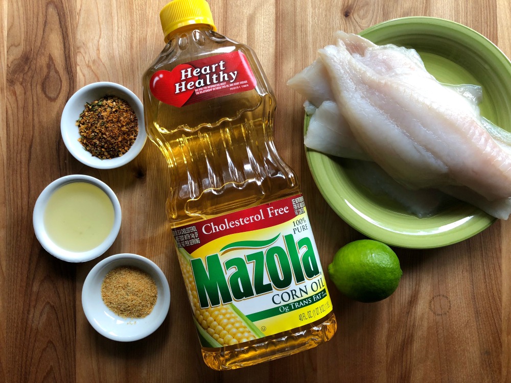 Ingredientes para hacer el Lenguado Asado al Limón y Ajo