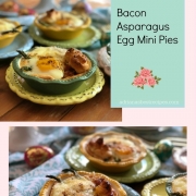 The bacon asparagus egg mini pies are a very nice option for upcoming springtime brunches with the family