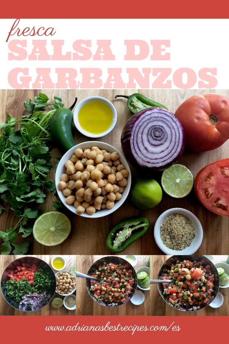 Como hacer salsa fresca de garbanzos