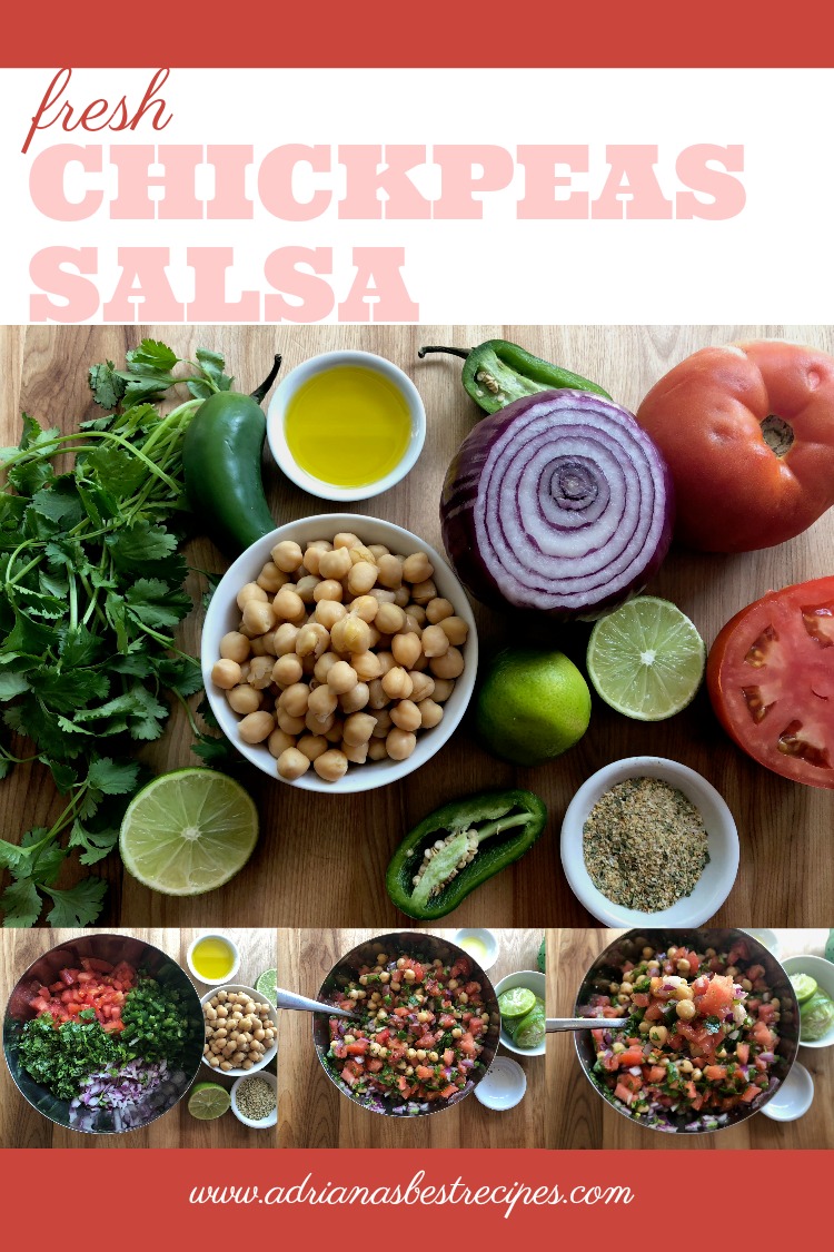 How to make fresh chickpeas salsa