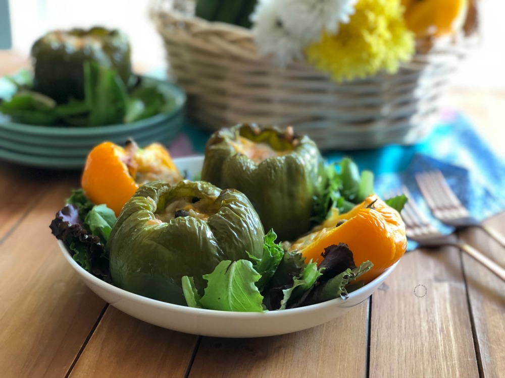 Delightful Meatless Recipe for Mexican Style Stuffed Florida Bell Peppers
