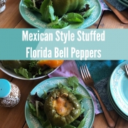 Enjoy this Mexican Style Stuffed Florida Bell Peppers with a meatless twist. Ready in 30 minutes or less
