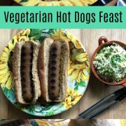 A vegetarian hot dogs feast for meat and veggie lovers alike