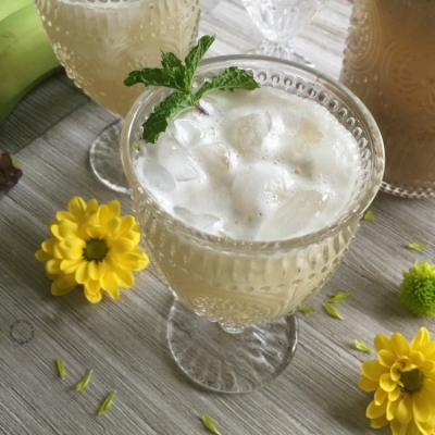 Agua Fresca de Banana o Plátano