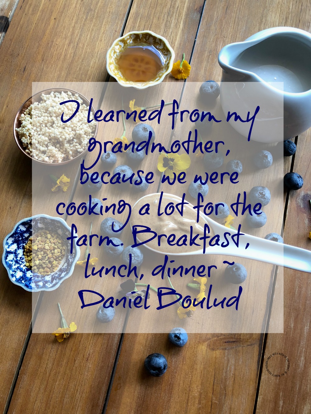 Daniel Boulud inspirational quote in my Alexa Skill Blueprints