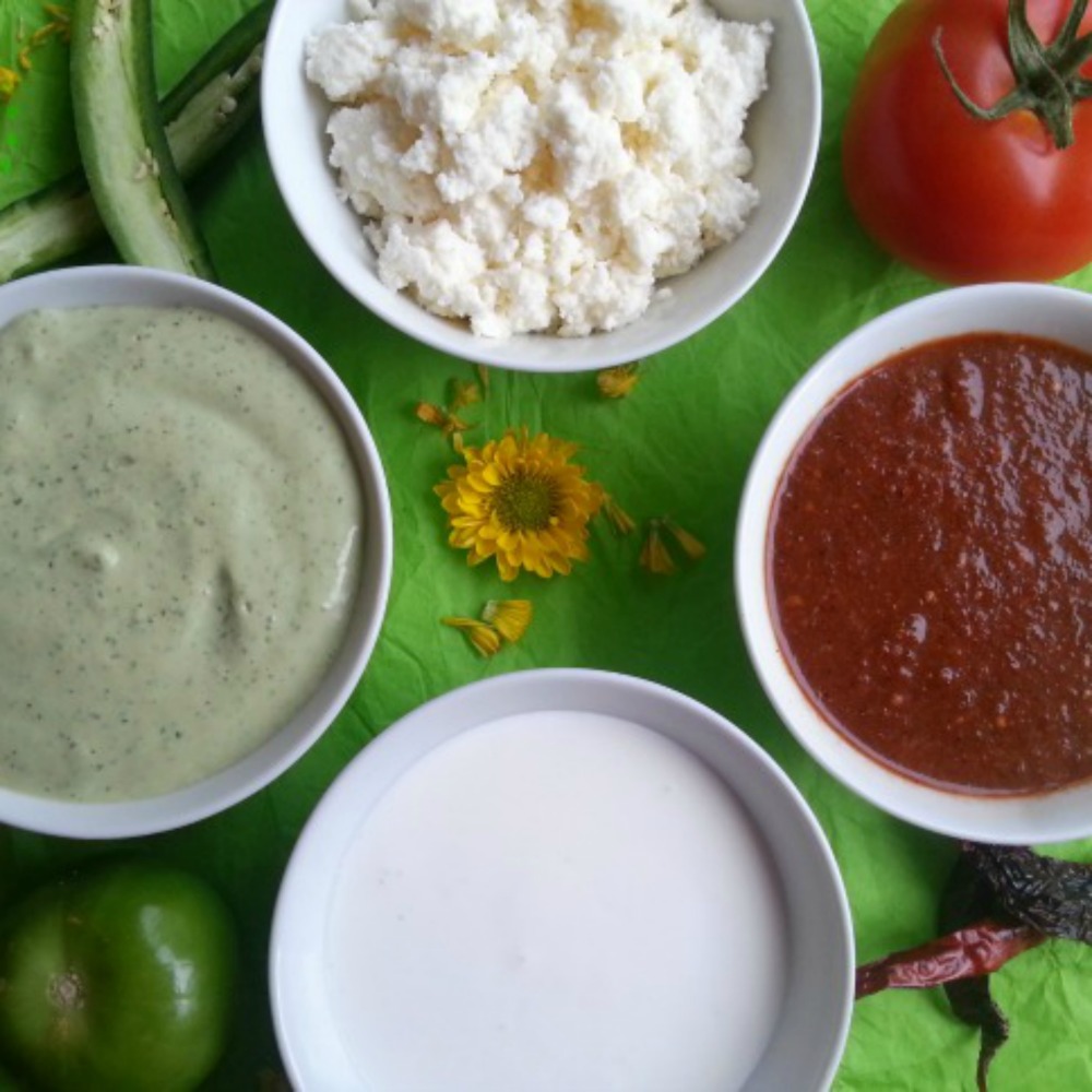 Las Salsas Picantes y el Guacamole nunca faltan en la Cocina Mexicana