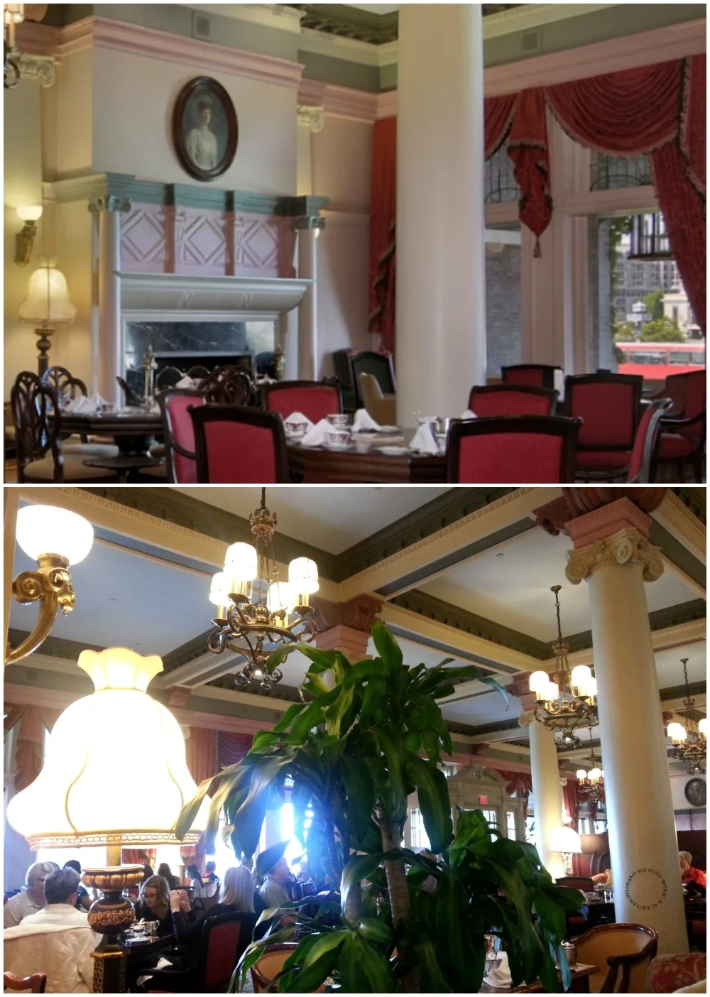 Waiting to be seated for tea time at the Fairmont Empress