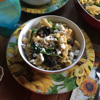 Pasta Campanelle con Hongos inspirada en los sabores de México
