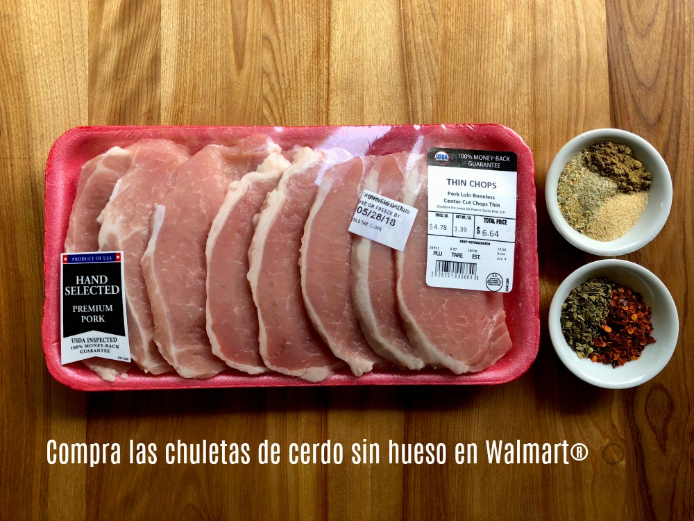 Compra las chuletas de cerdo sin hueso en Walmart