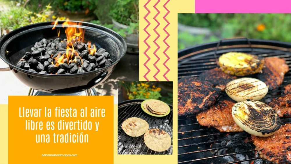 Llevar la fiesta al aire libre es divertido y una tradición