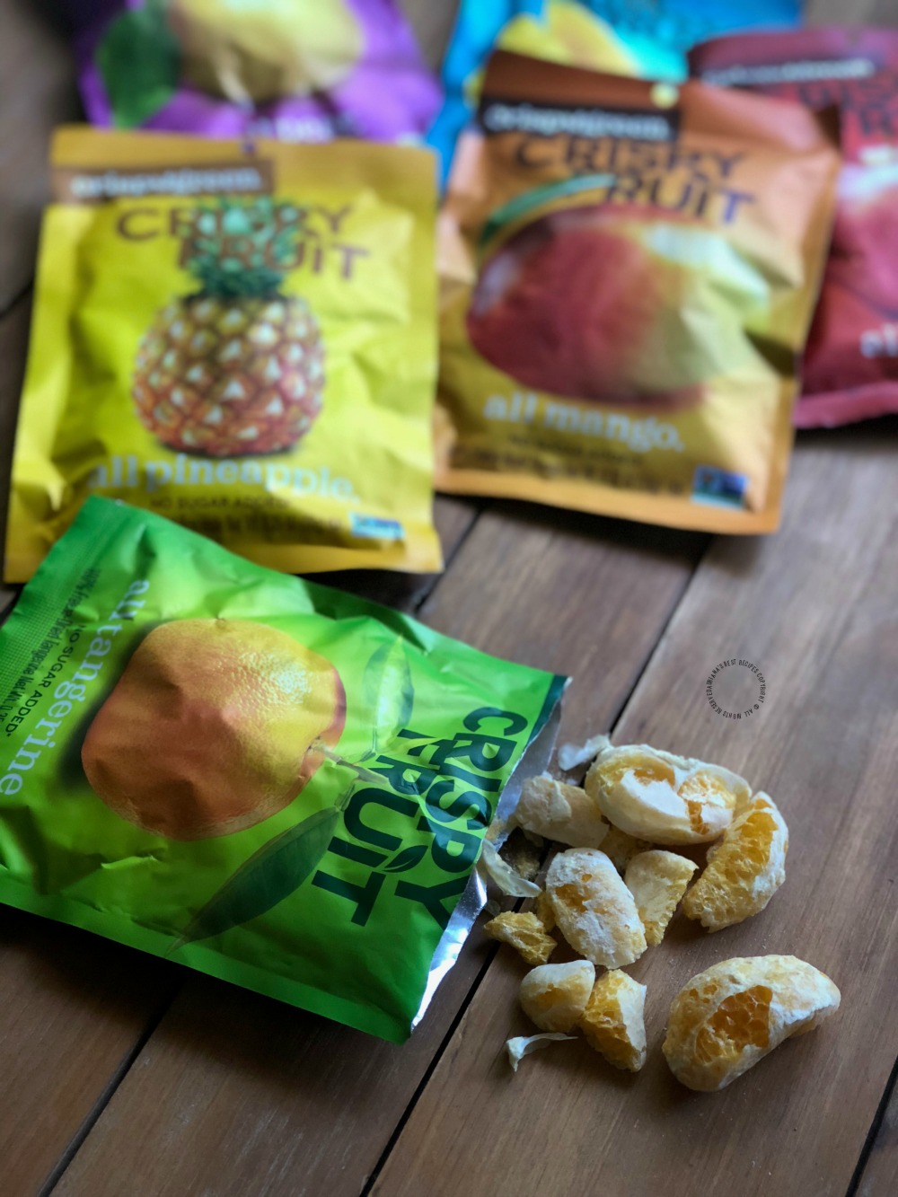 Crispy Fruit snacks hechos con fruta natural 