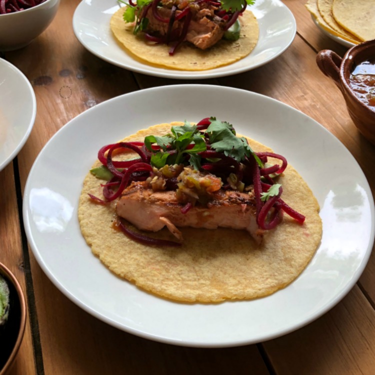 Make the this grilled Alaska coho salmon tacos today