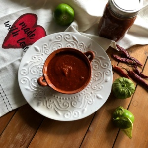 The Mexican red toasted salsa is flavorful and adds a smoky note to meals