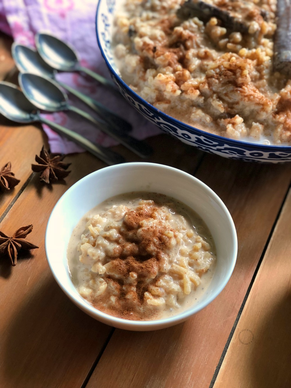 A sweet and soothing chai latte rice pudding recipe