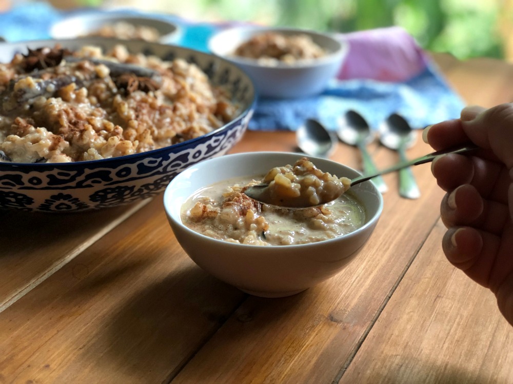 Haz una pausa y disfruta este rico Chai Latte Arroz con Leche