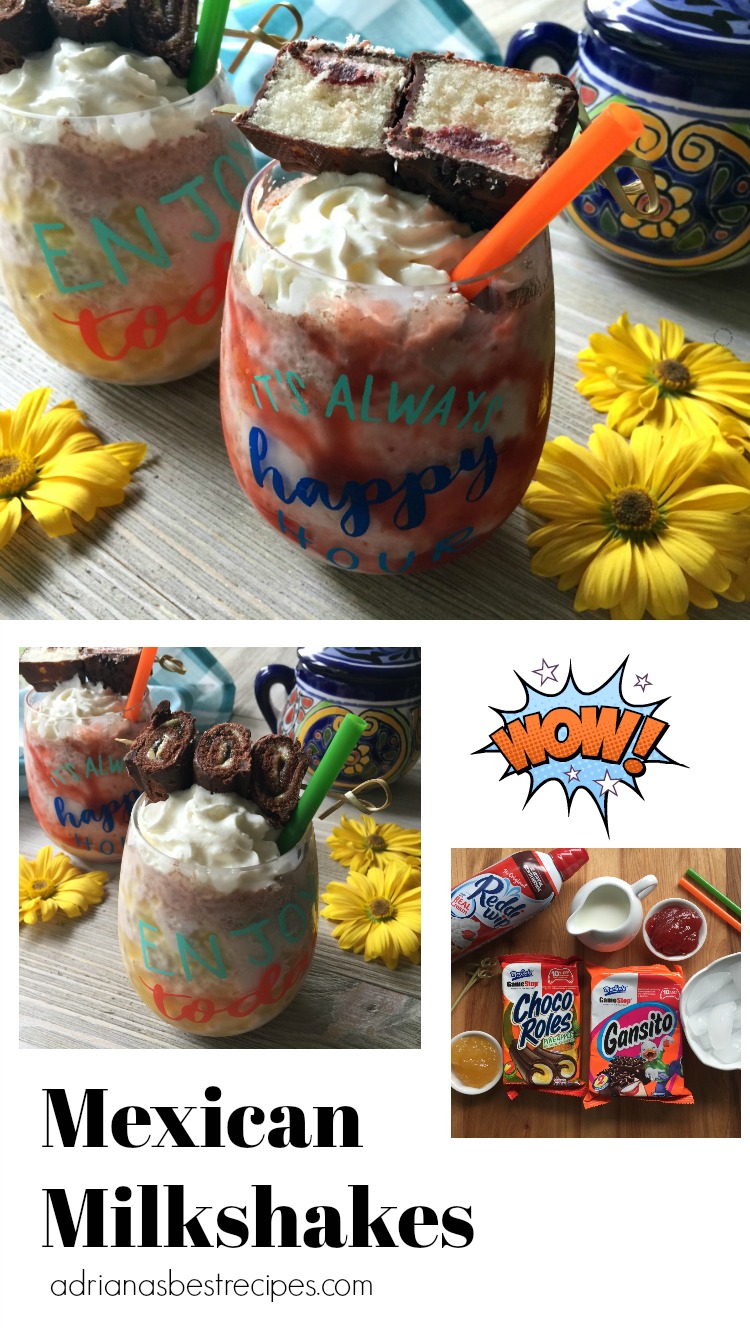 The Mexican milkshakes are a sweet drink that you can share with all the family. The one made with the