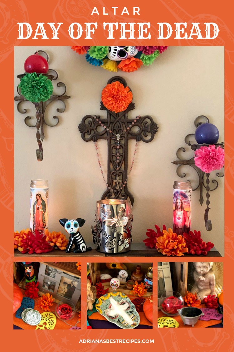 How to set up a day of the dead altar at home using all the symbolism and adding our own to fit our family and beliefs for remembering the departed