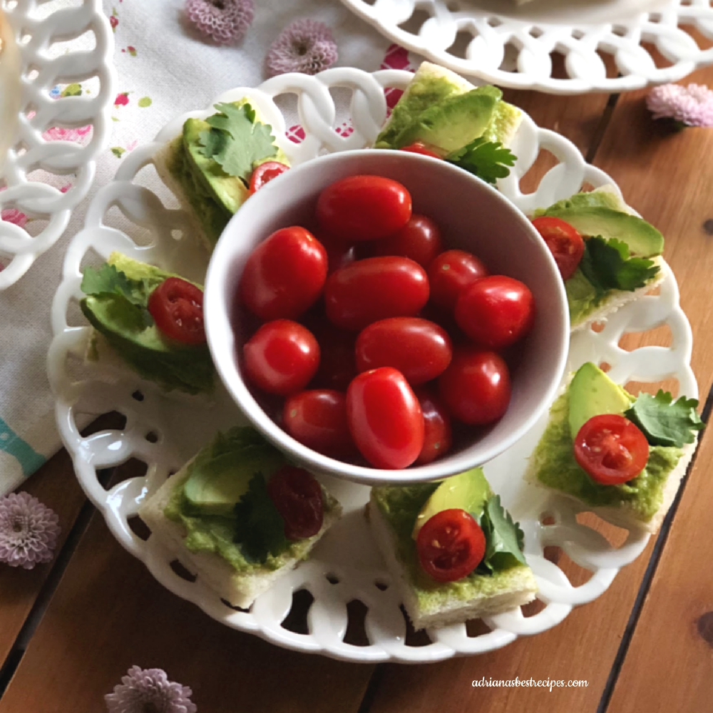 Avocado Tomato Squares