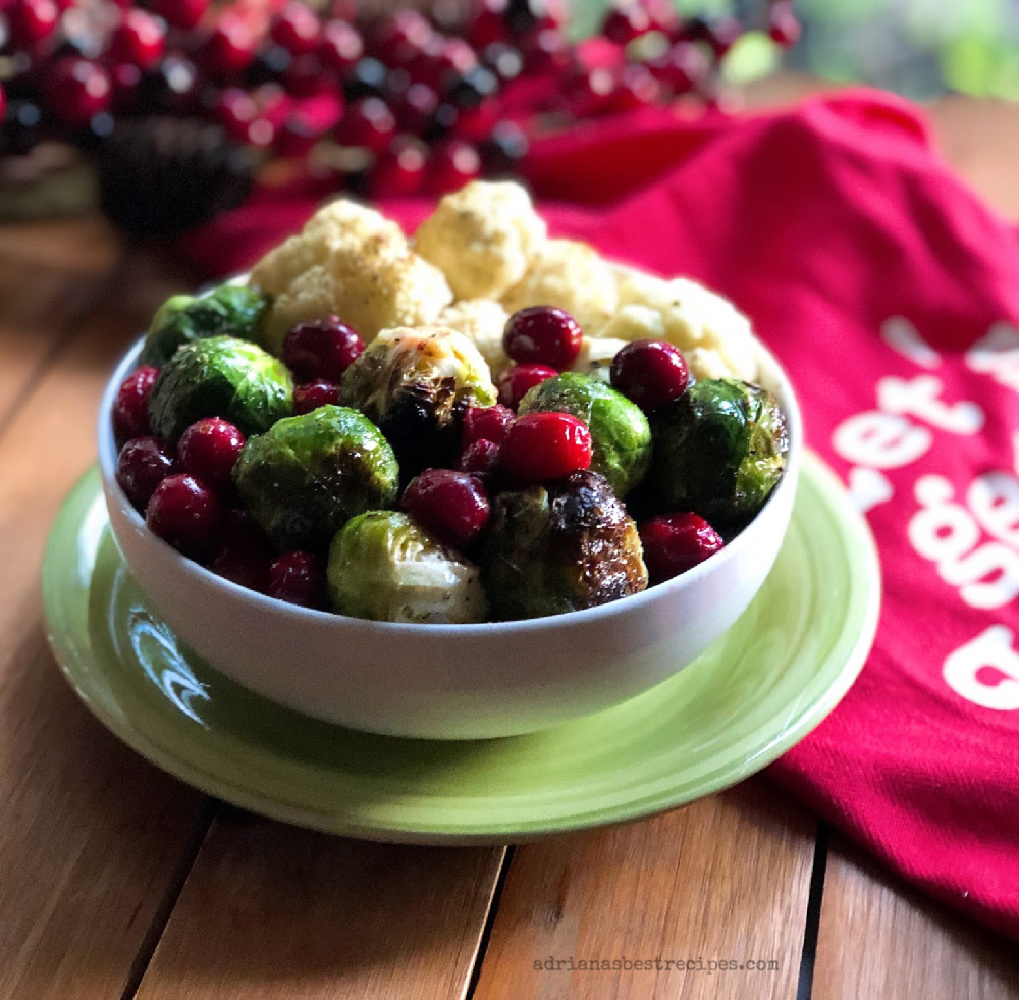 Holiday Roasted Veggies with Cranberries a yummy side dish