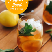 Make mojito iced sweet tea using Tetley Tea