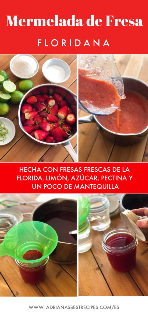 Preparando mermelada de fresa floridana