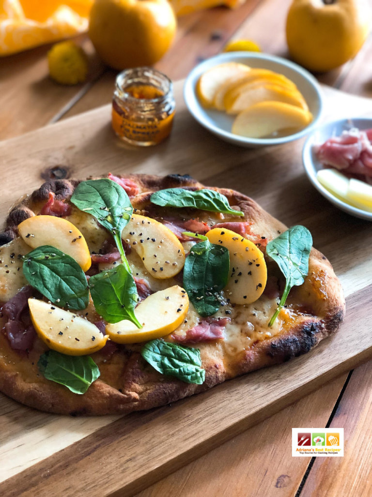 A delightful savory pizza flatbread