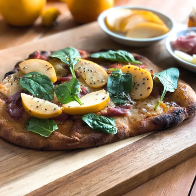 Apple Prosciutto Pizza Flatbread