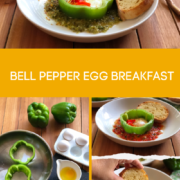 Bell Pepper Egg Breakfast inspired by the Mexican classic huevos rancheros but with a twist