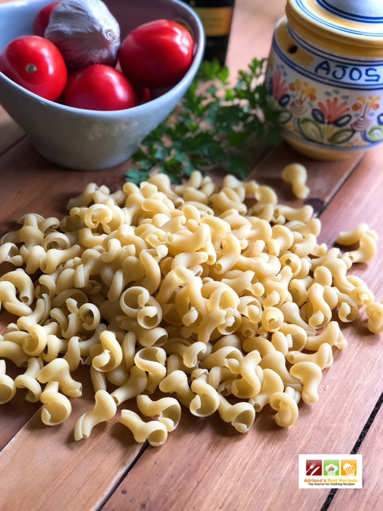 Ingredientes para preparar la Pasta Trompetti al Pomodoro