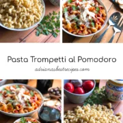 Pasta Trompetti al Pomodoro inspirada en el viaje que hicimos a Sorrento