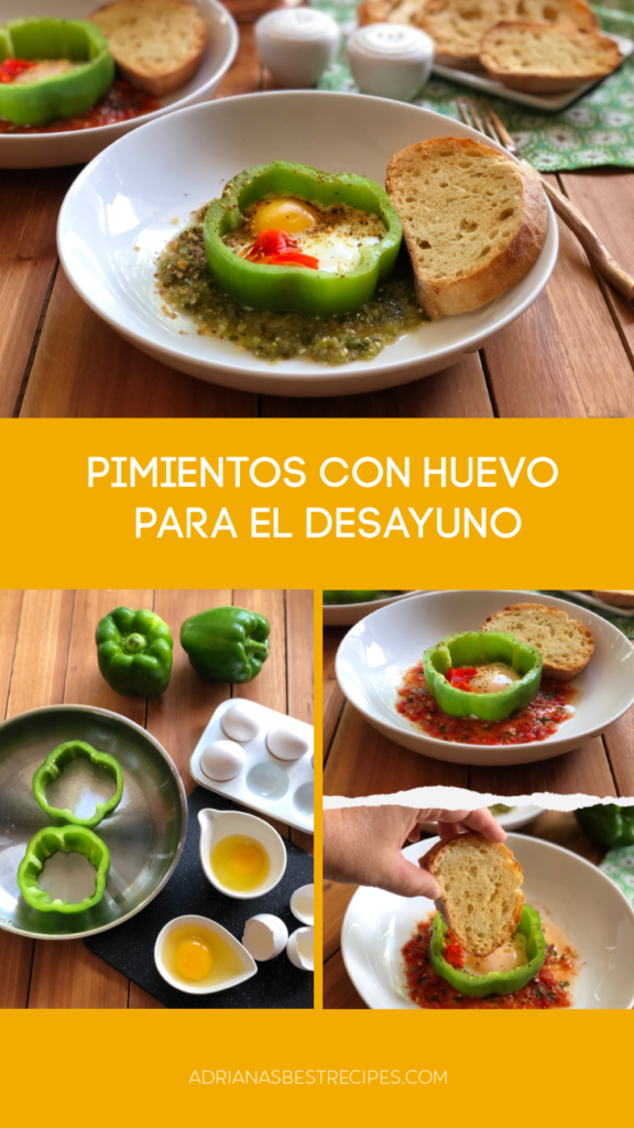 Pimientos con Huevo para el Desayuno inspirados en los huevos rancheros