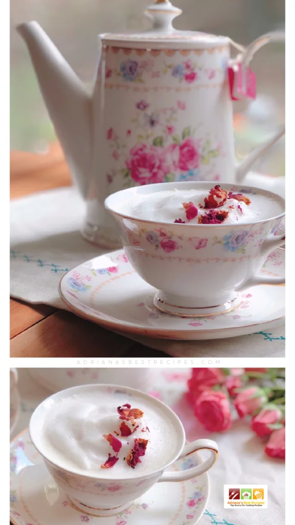 Vanilla Rose Tea Latte - Sweet Serenity Kitchen